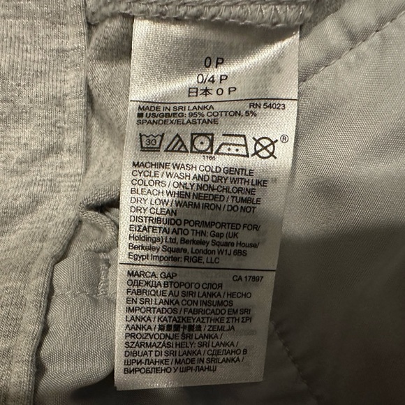 Gap Wide Leg Knit Pants in Dark Grey size 0P - Picture 10 of 10